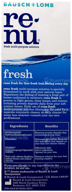 Renu Fresh Multi Purpose Solution 500Ml